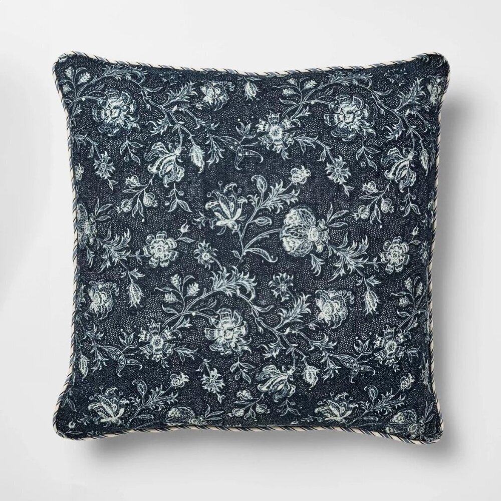 Square All Over‎ Floral Navy Pillow 20" – Threshold Studio McGee, Target